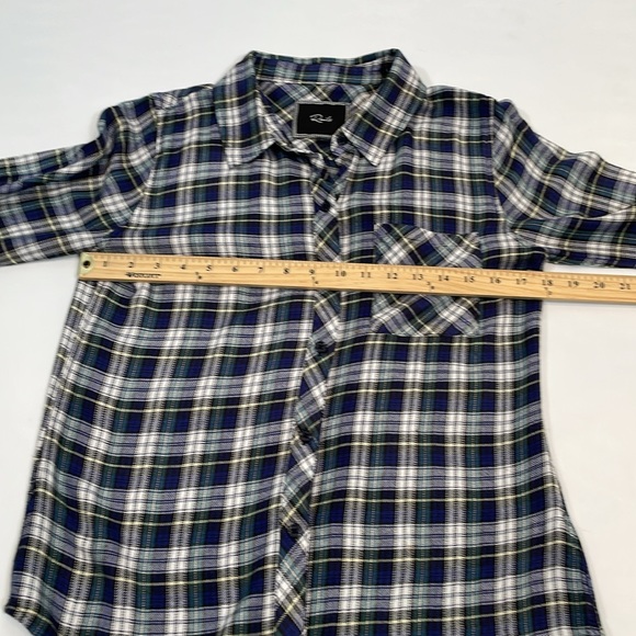 Rails Button Down Plaid Shirt S Blue Green Plaid Long Sleeve Super Soft - Picture 7 of 12